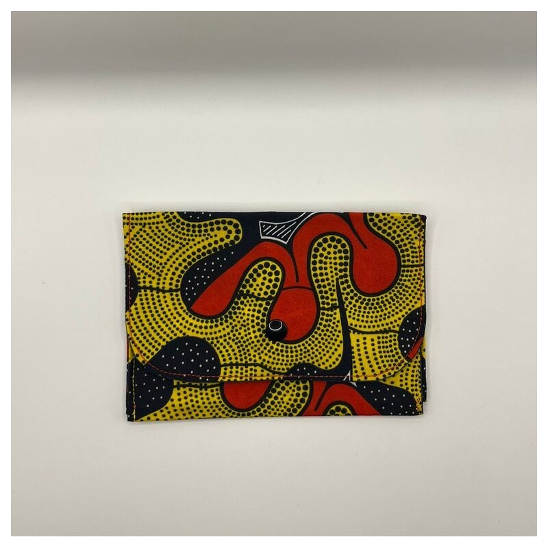 Portefeuille imprimé wax