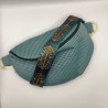 Sac banane tissu vert