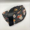 Sac banane tissu tête de mort