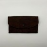 Etui à lunette suédine chocolat