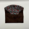 Etui à lunette suédine chocolat