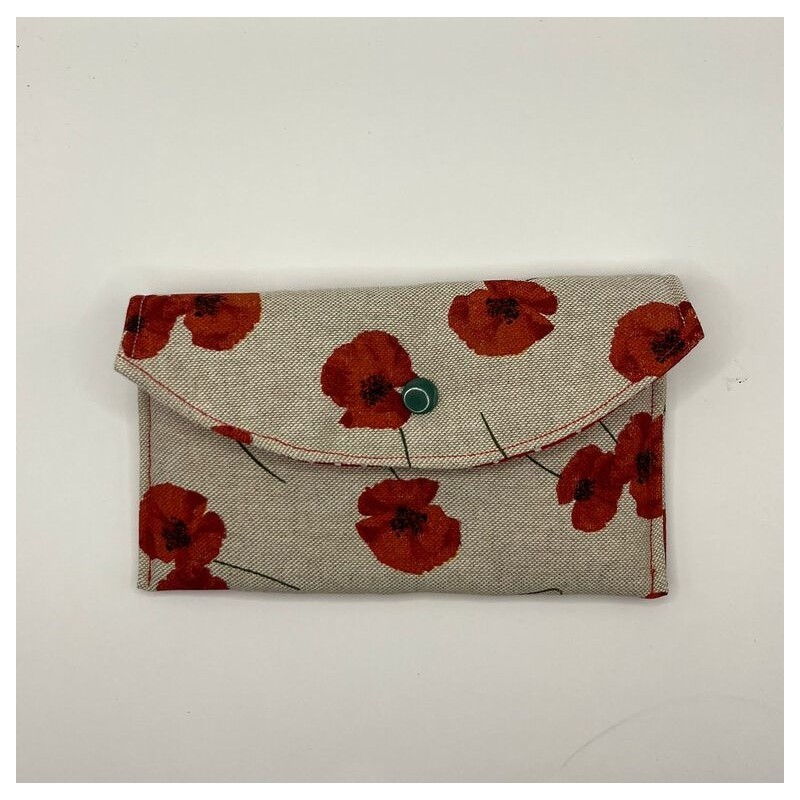 Etui à lunette coquelicots
