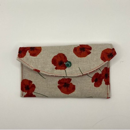 Etui à lunette coquelicots