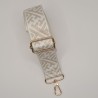 Sangle blanche et beige