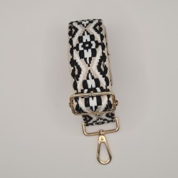Sangle blanche et noire
