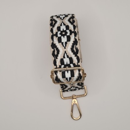 Sangle blanche et noire