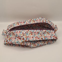 Trousse à soufflet fleurie