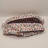 Trousse à soufflet fleurie