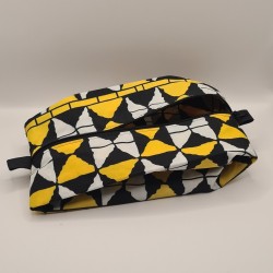 Trousse à soufflet wax jaune et noire