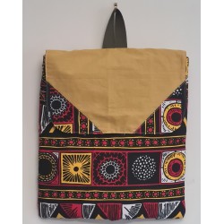 Grand sac à dos wax