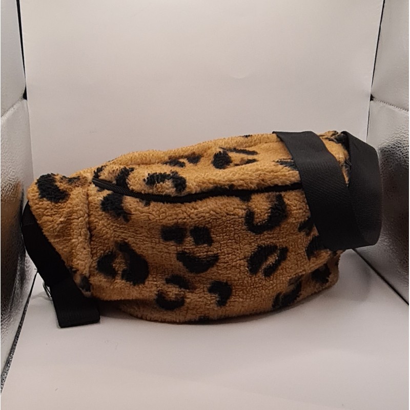 Sac banane XL sherpa léopard
