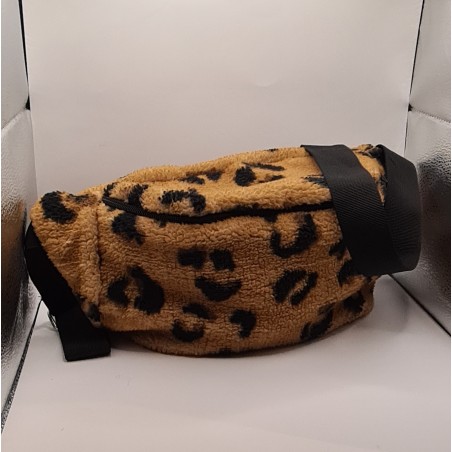 Sac banane XL sherpa léopard