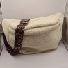 Sac banane XL sherpa blanc
