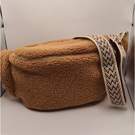Sac banane XL sherpa camel