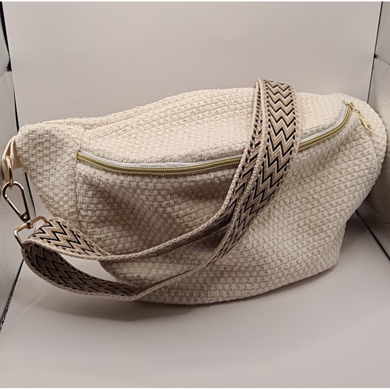 Sac banane XL blanche