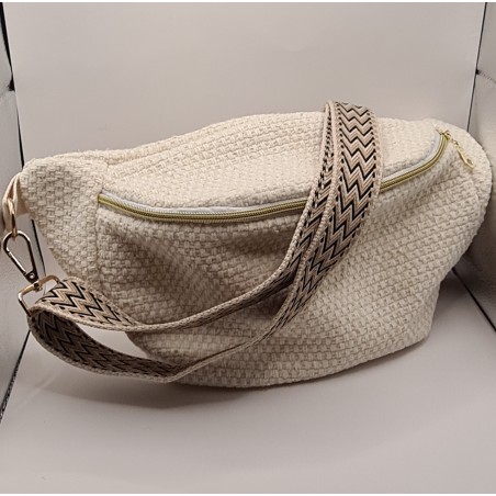 Sac banane XL blanche