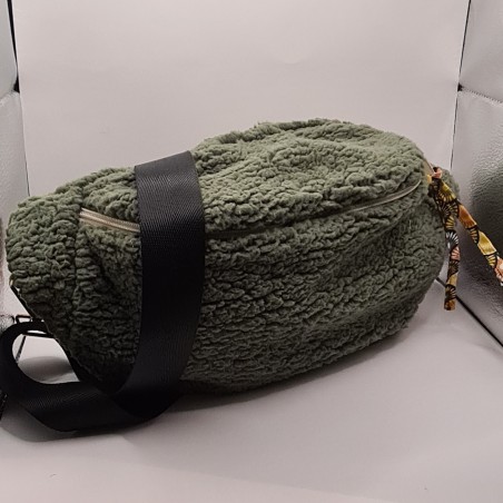 Sac banane XL sherpa kaki