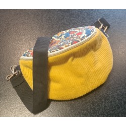 Sac banane velours