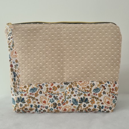 Trousse jacquard beige
