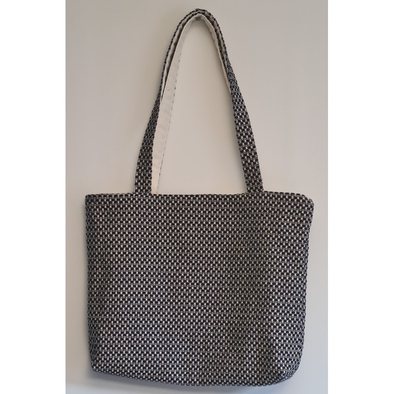 Sac jacquard marine