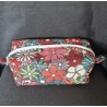 trousse de toilette fleurie