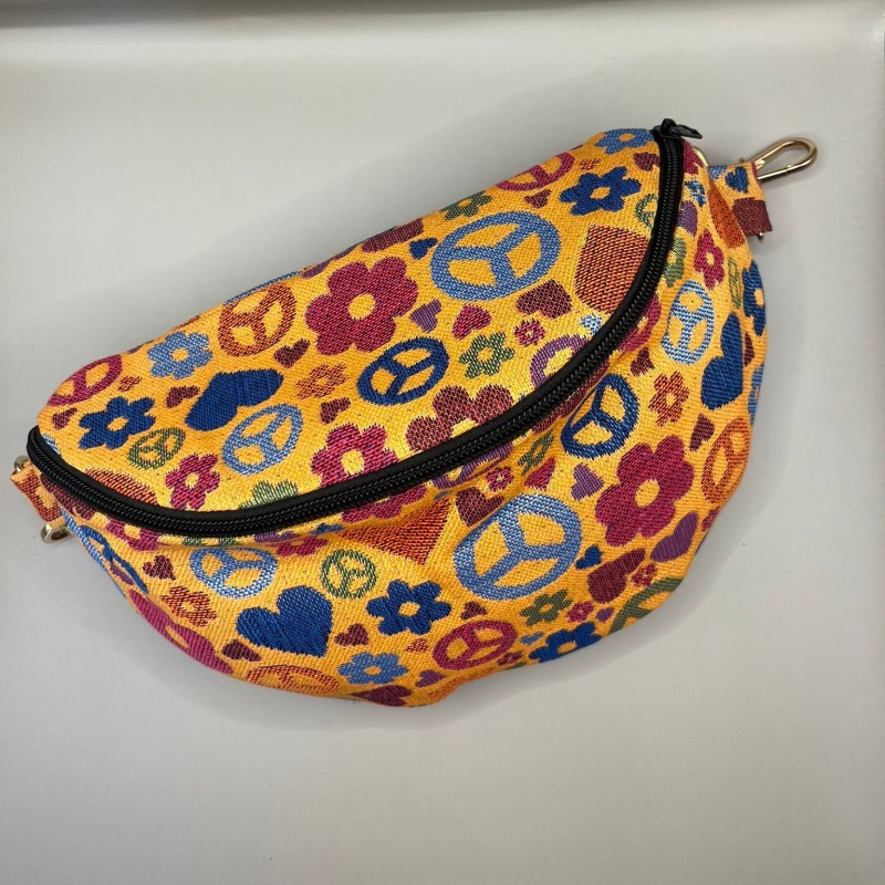 Sac banane vintage jaune