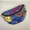 Sac banane tapisserie bleue